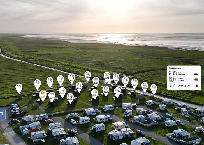 Nyaraló Tiny House Nature 2 Innenlage - Tiny Village Harlesiel